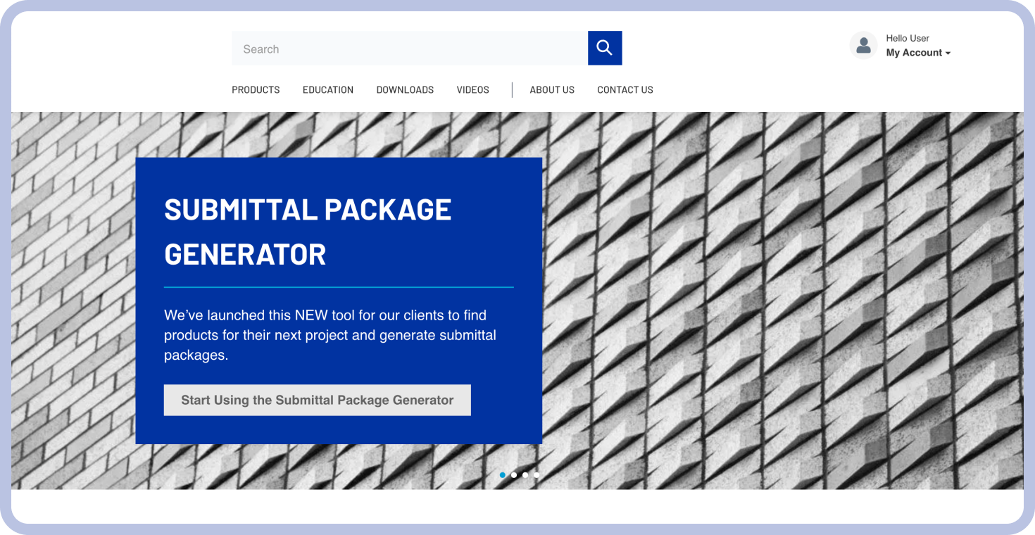 B2B Customer Portal Solution: Submittal Package for Generator